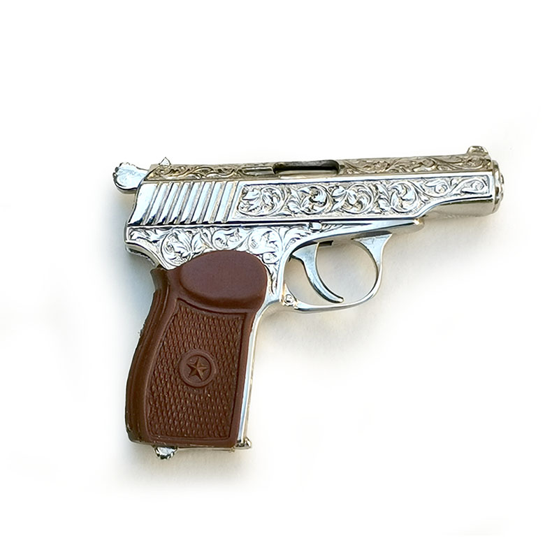 Makarov pistol engraved