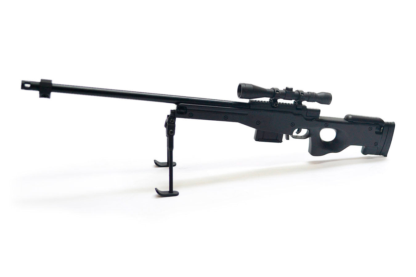 Model sniper rifle Accuracy International L96A1 (AWP) on a scale of 1: 4, Black