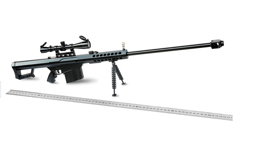 Sniper rifle model Barrett M82 scale 1:2